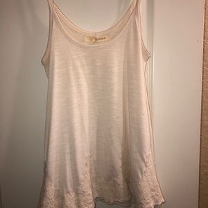Rewind off white fancy tank top